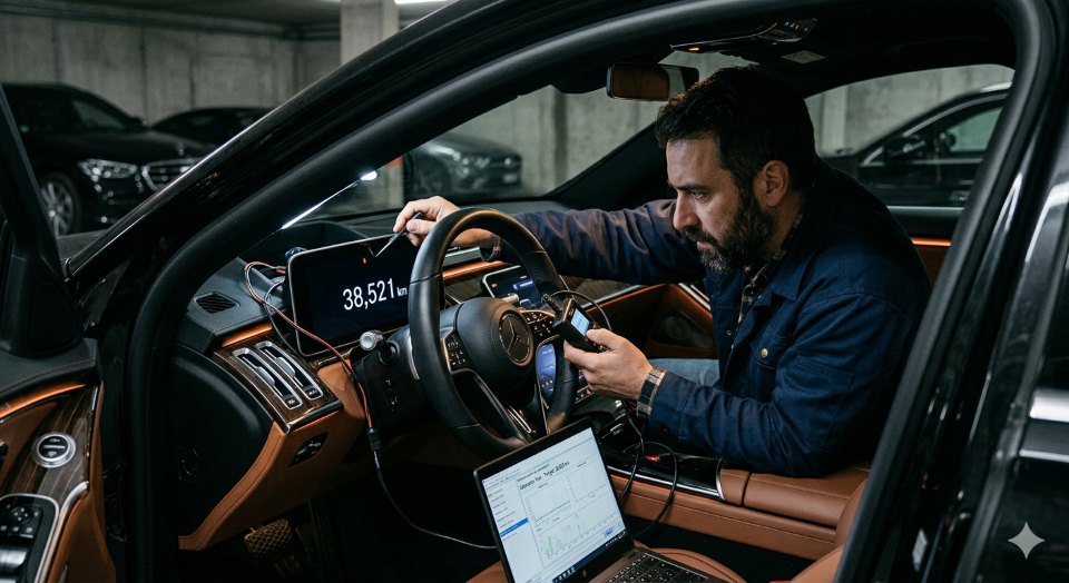 זיוף קילומטראז' ברכב (זיוף מד אוץ)